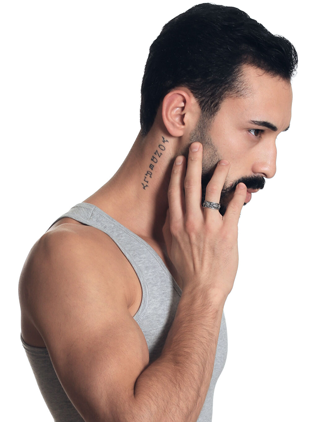 Gri Erkek Antik Gümüş Kaplama Akrep Figürlü Ayarlanabilir Yüzük-6