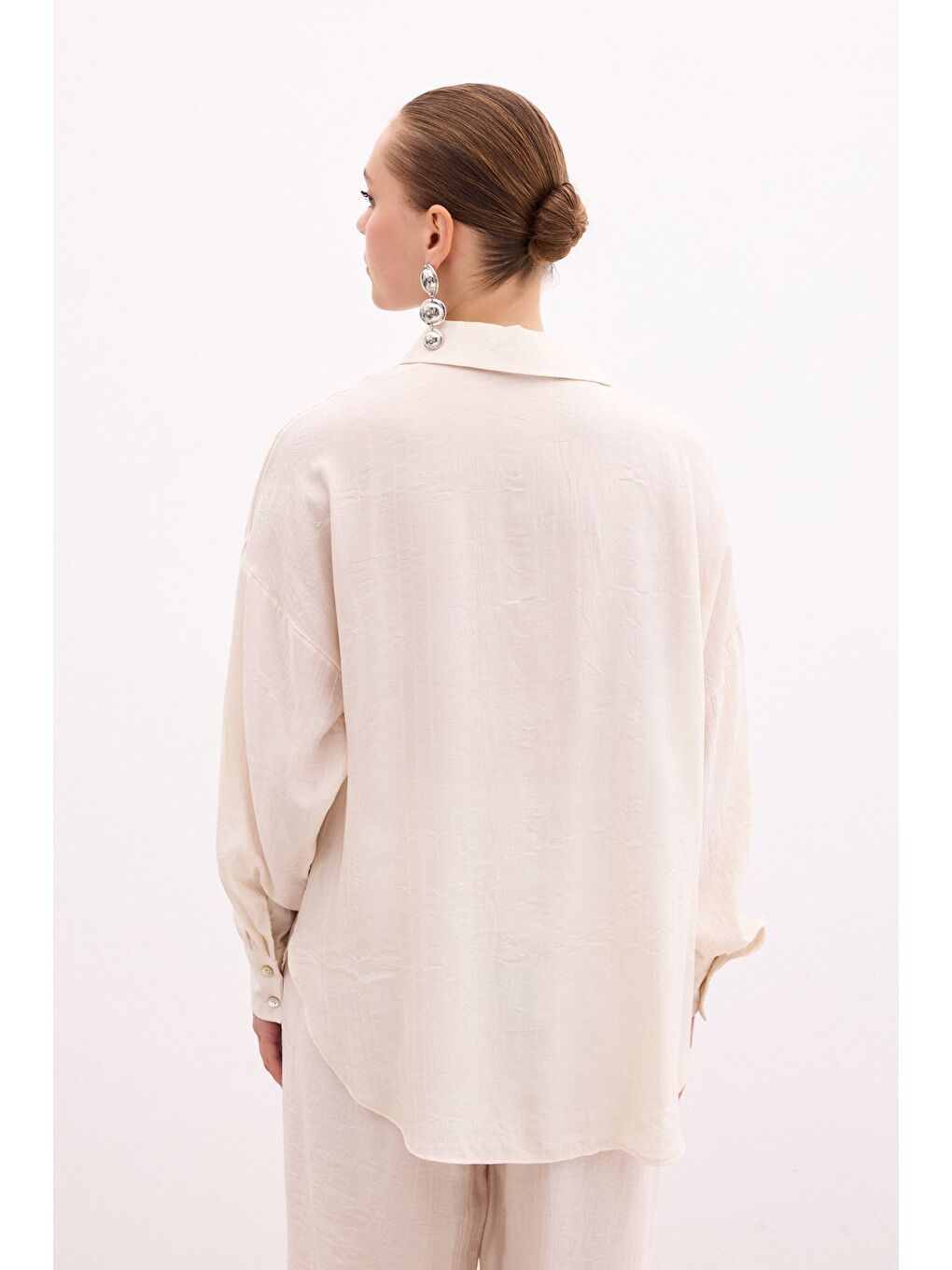 Bej Salaş Gömlek - Taş-7