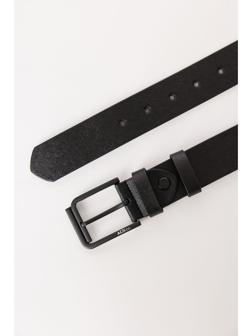 Siyah Erkek SIYAH PRADA Casual Suni Deri Kemer-1