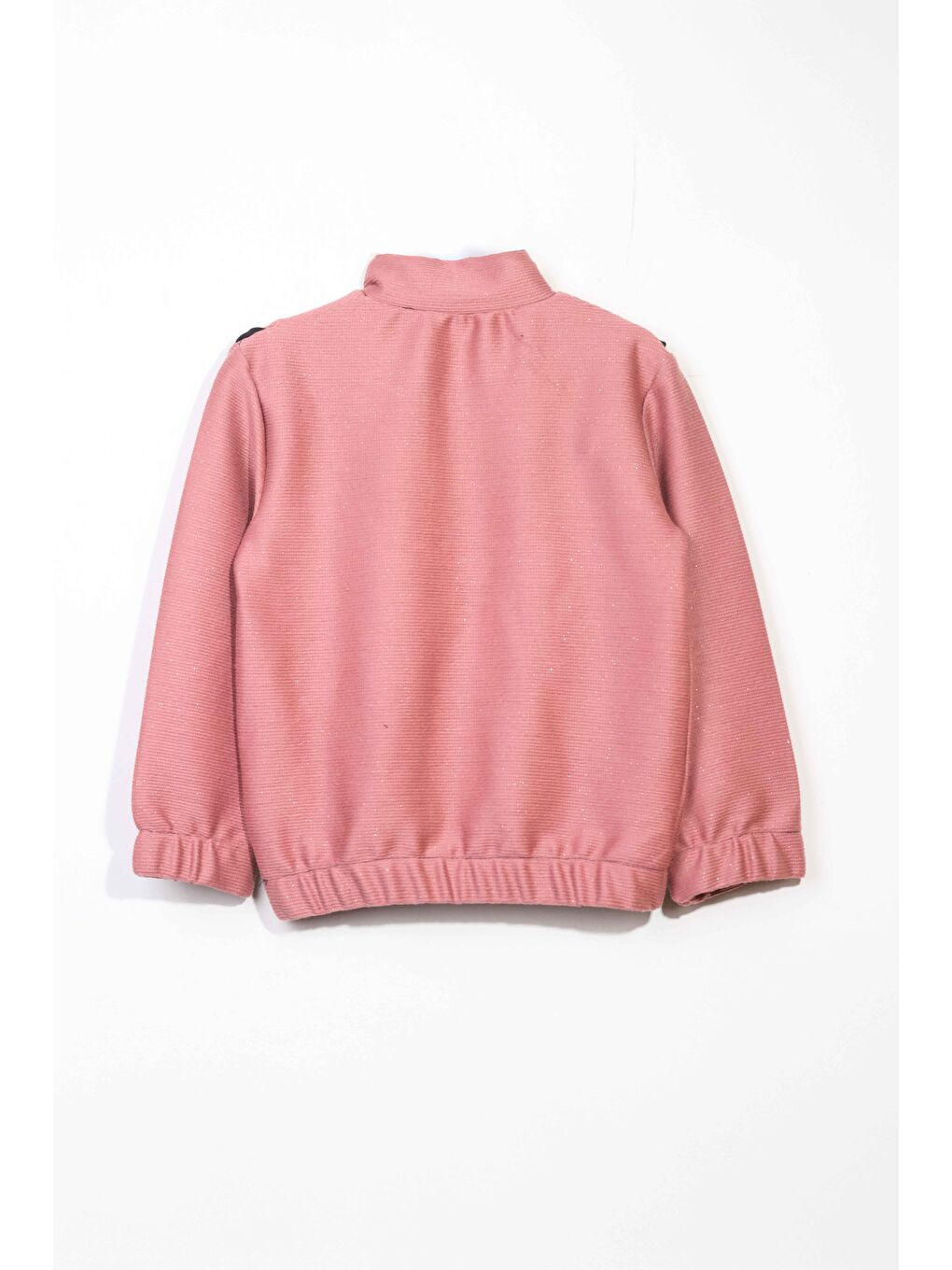 Pembe Kız Çocuk Fırfırlı Ve Fermuarlı Bluz - Gül Kurusu  (2-3 Yaş 8-9 Yaş)-2