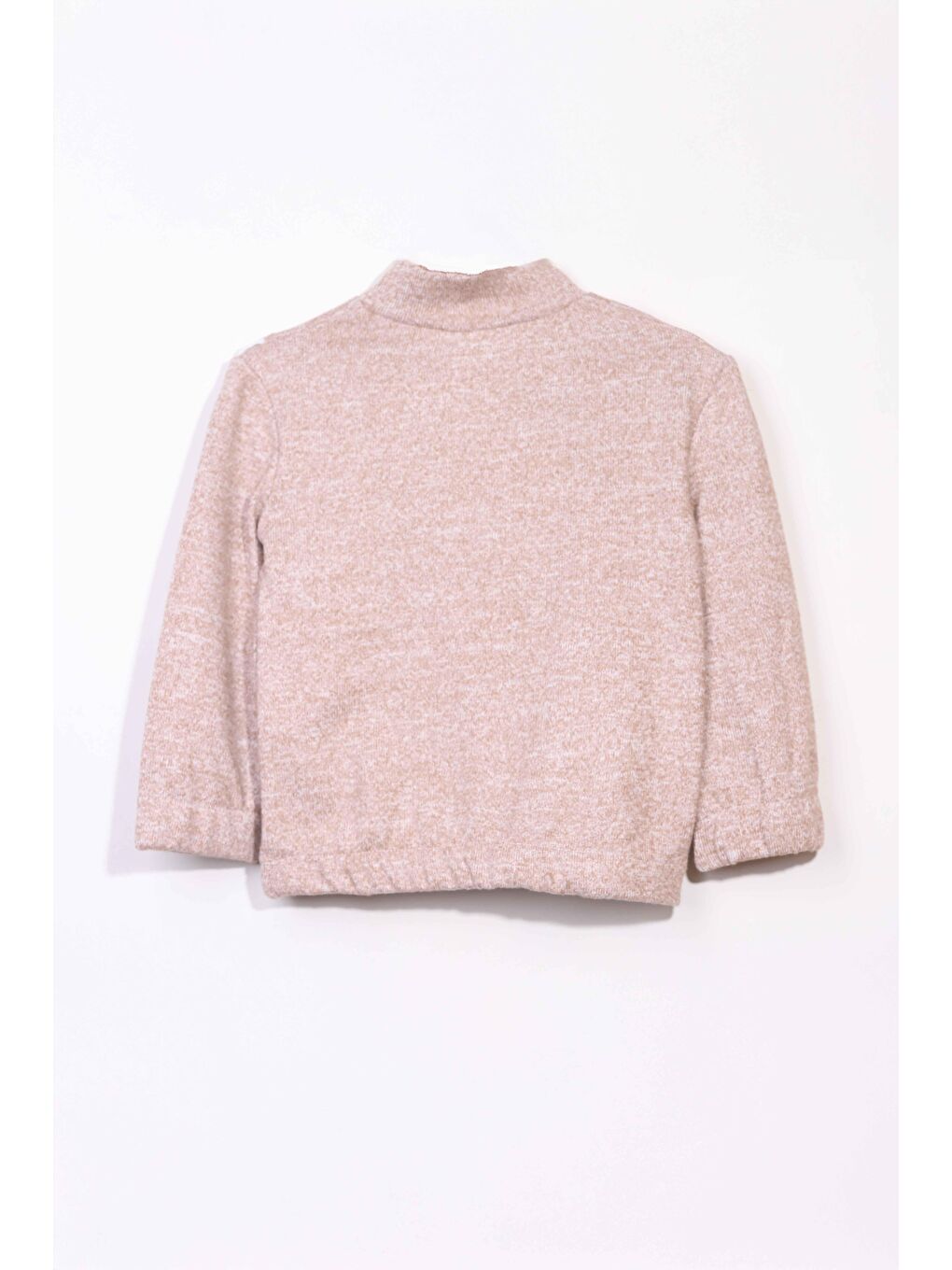 Kız Çocuk Fırfırlı Ve Fermuarlı Bluz - Kahverengi (2-3 Yaş 8-9 Yaş)-2