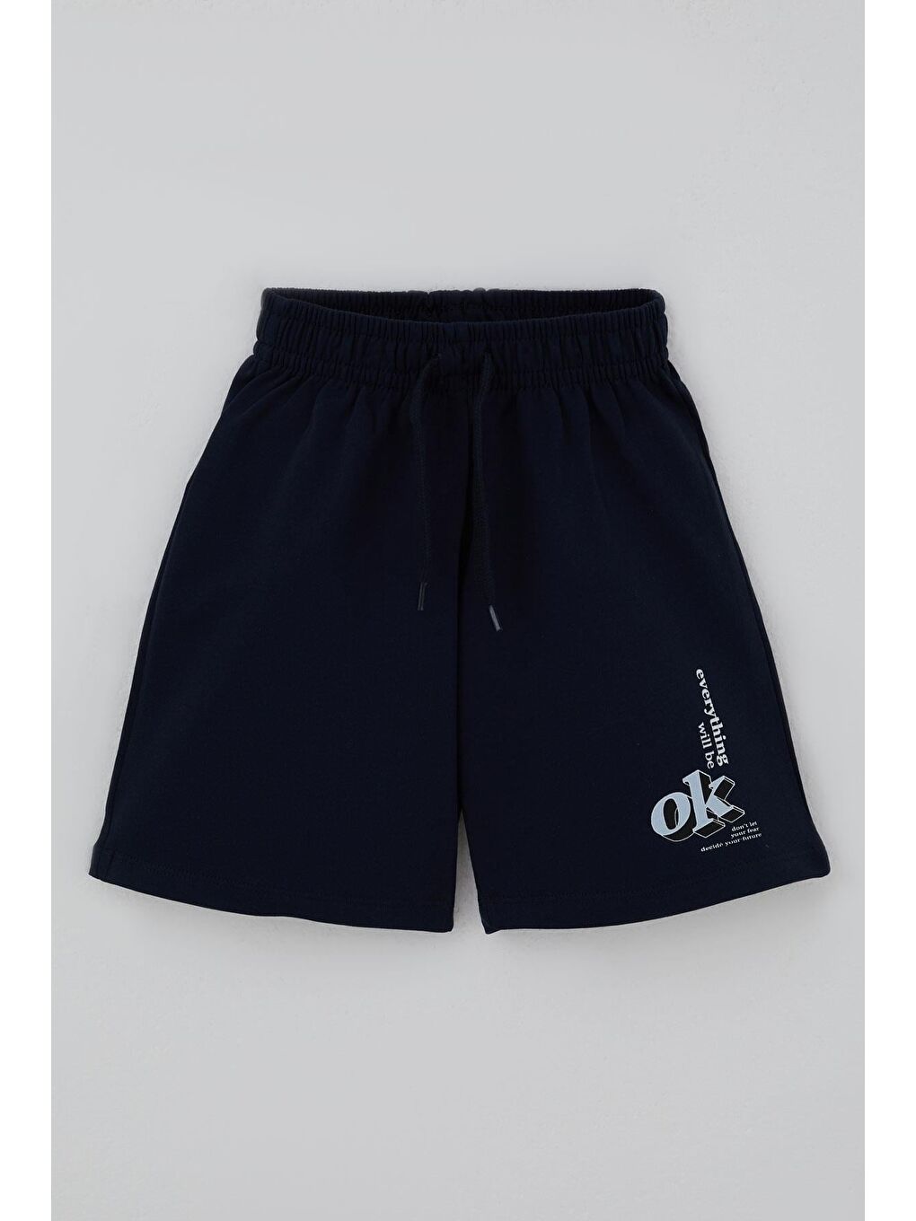 Erkek Çocuk Şortlu Takım Tişörtü Cep Detaylı Bağcık Aksesuarlı Açık Mavi (1.5-5 Yaş)-4