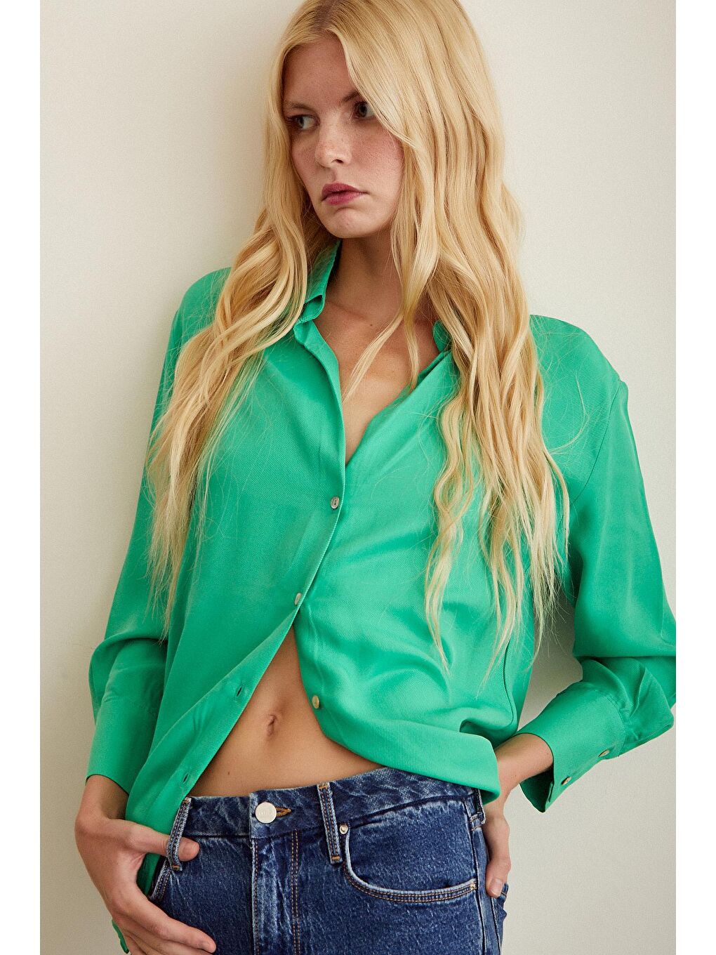 Yeşil Modal Gömlek