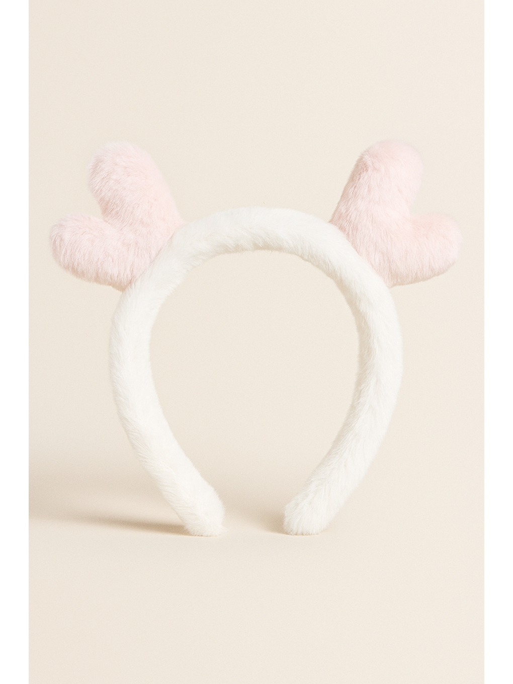 Çocuk Kalp Aksesuarlı Taç Beyaz