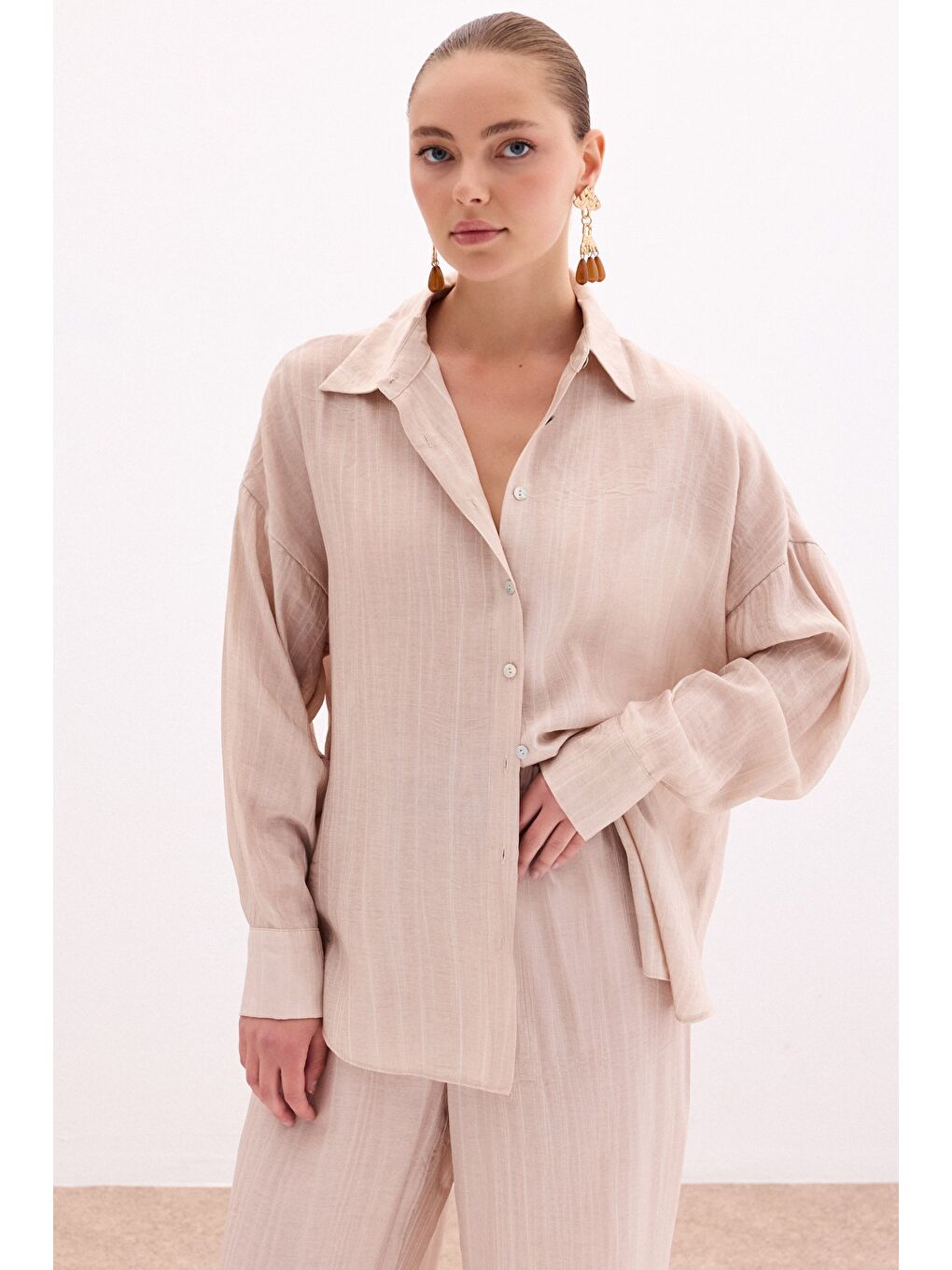 Salaş Gömlek - Bej