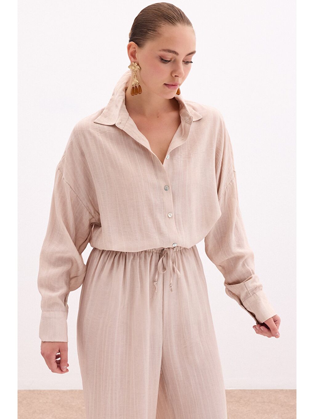 Salaş Gömlek - Bej-2