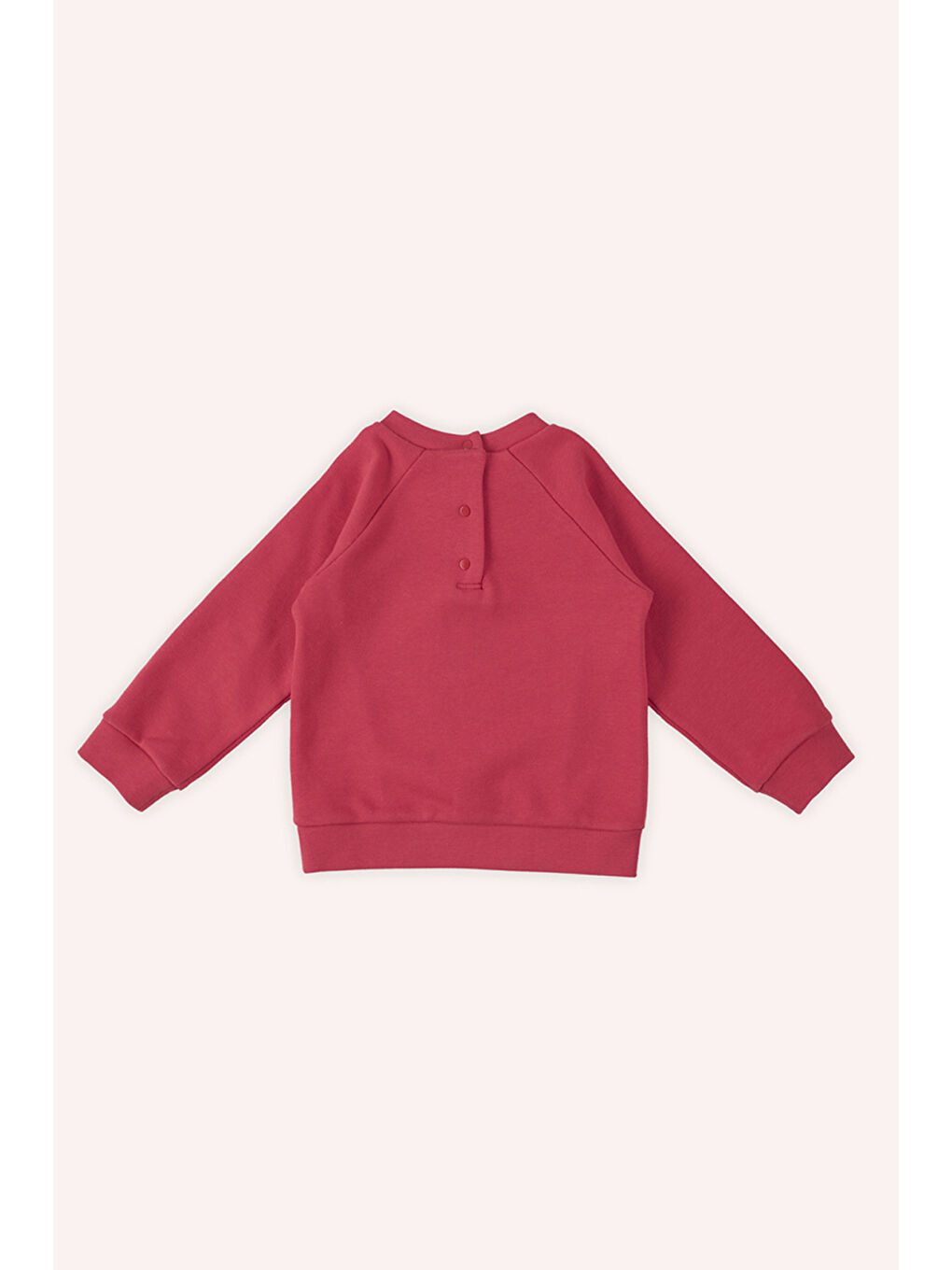 Kız Bebek Nakış Detaylı Kırmızı Sweatshirt-1