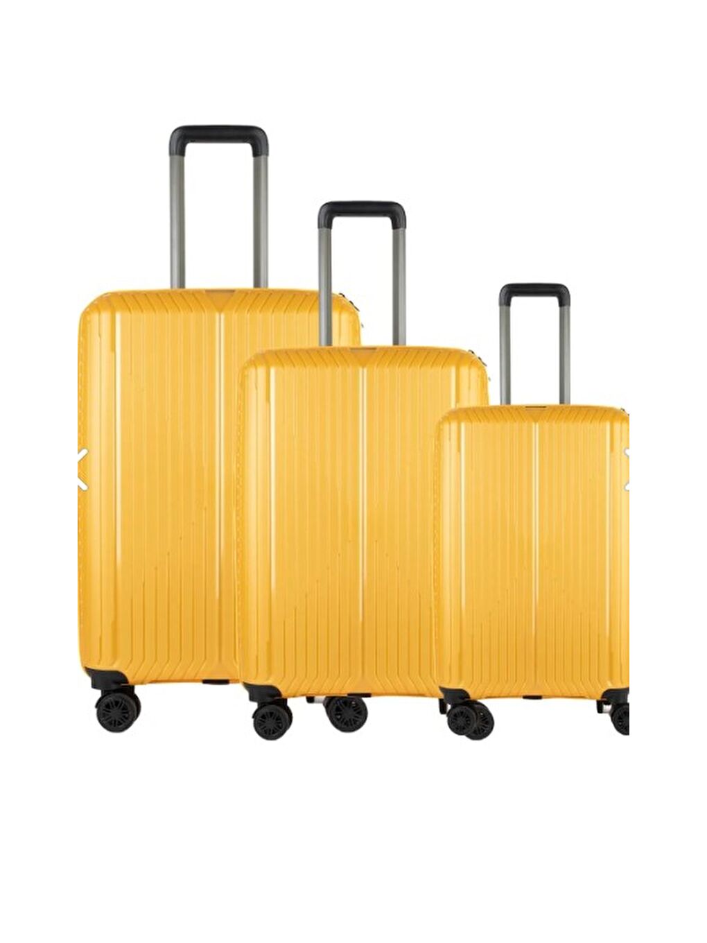 Sarı Pp Kırılmaz Valiz Seti 4Tn728