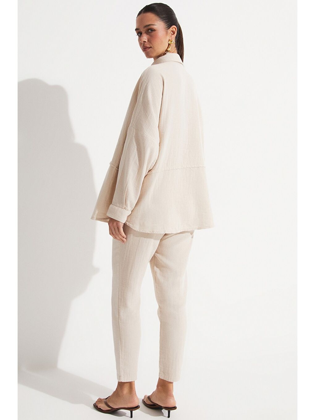 Bej Gömlek Pantolon Takım-2