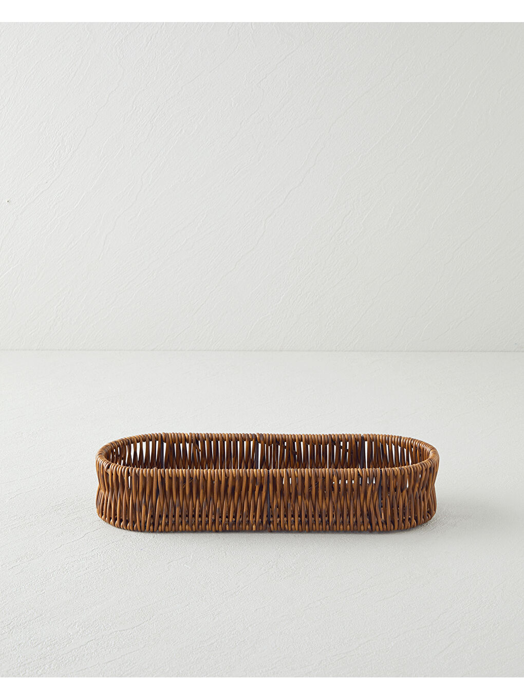 Crustic Plastik Ekmek Sepeti 28x10x5 cm Kahverengi