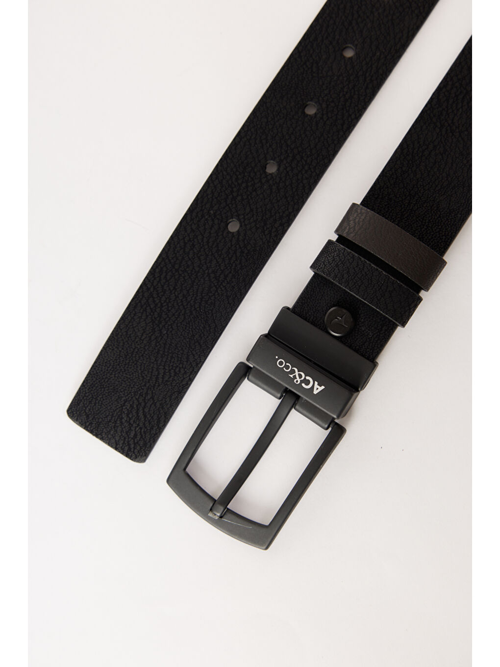 Erkek Siyah-Kahverengi Casual Suni Deri Kemer-1