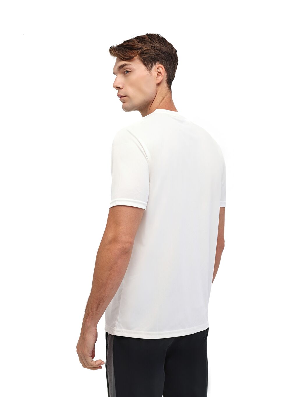 Beyaz MB CT100 PES C T-SH 5PR KIRIK BEYAZ Erkek Kısa Kol T-Shirt-1