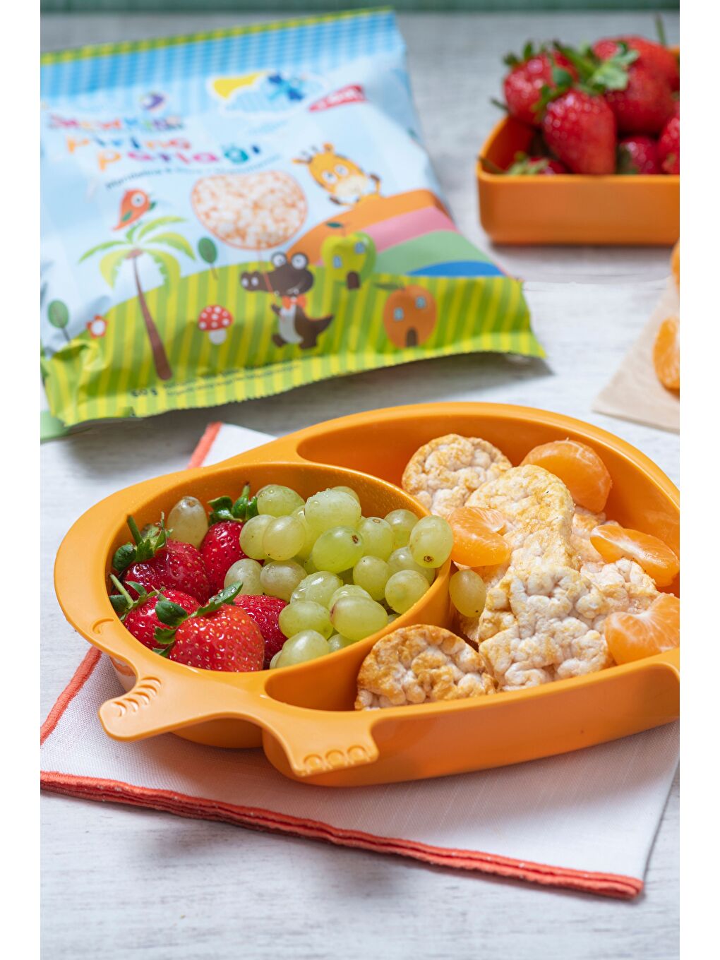 Organik Elma Sulu Vitamin Ve Mineral Kaynağı Bebek,Çocuk Atıştırmalığı - Mandalina-5' Fırsat Pakedi-2