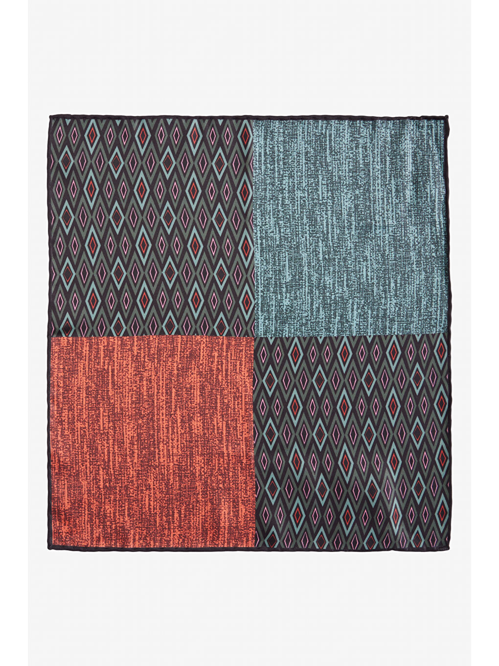 Erkek Yeşil-Bordo Mendil-1