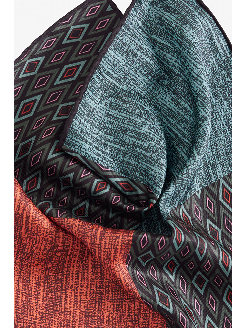 Erkek Yeşil-Bordo Mendil-2