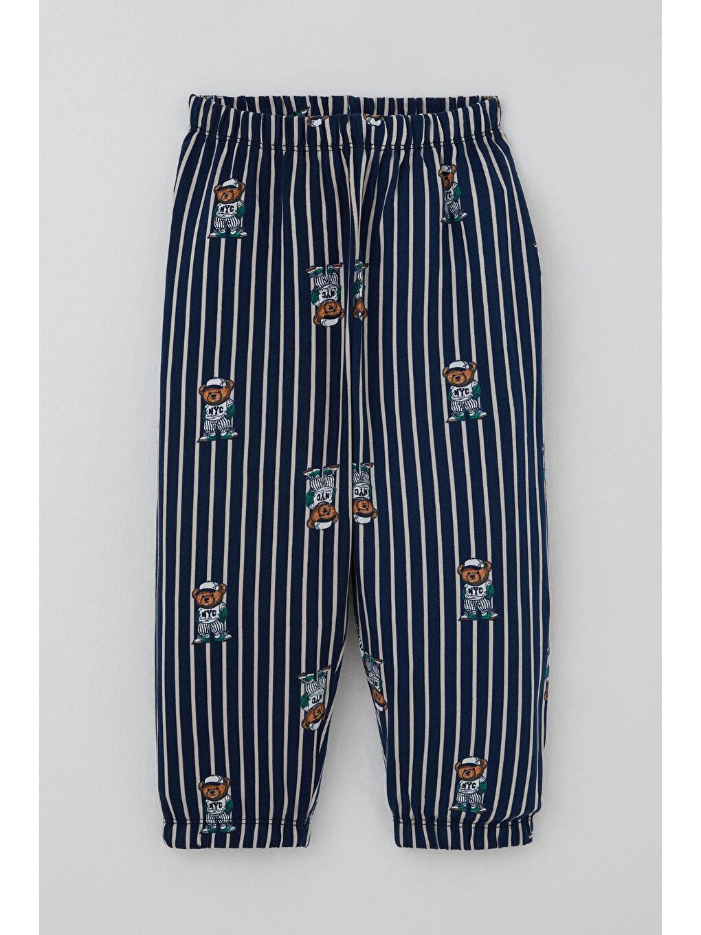 Erkek Bebek Pijama Takımı Sevimli Ayıcık Figürlü Lacivert (9 Ay-3 Yaş)-2