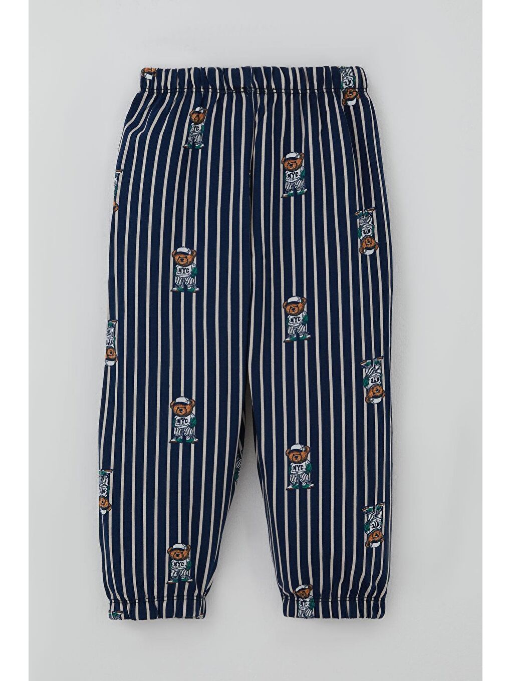 Erkek Bebek Pijama Takımı Sevimli Ayıcık Figürlü Lacivert (9 Ay-3 Yaş)-4