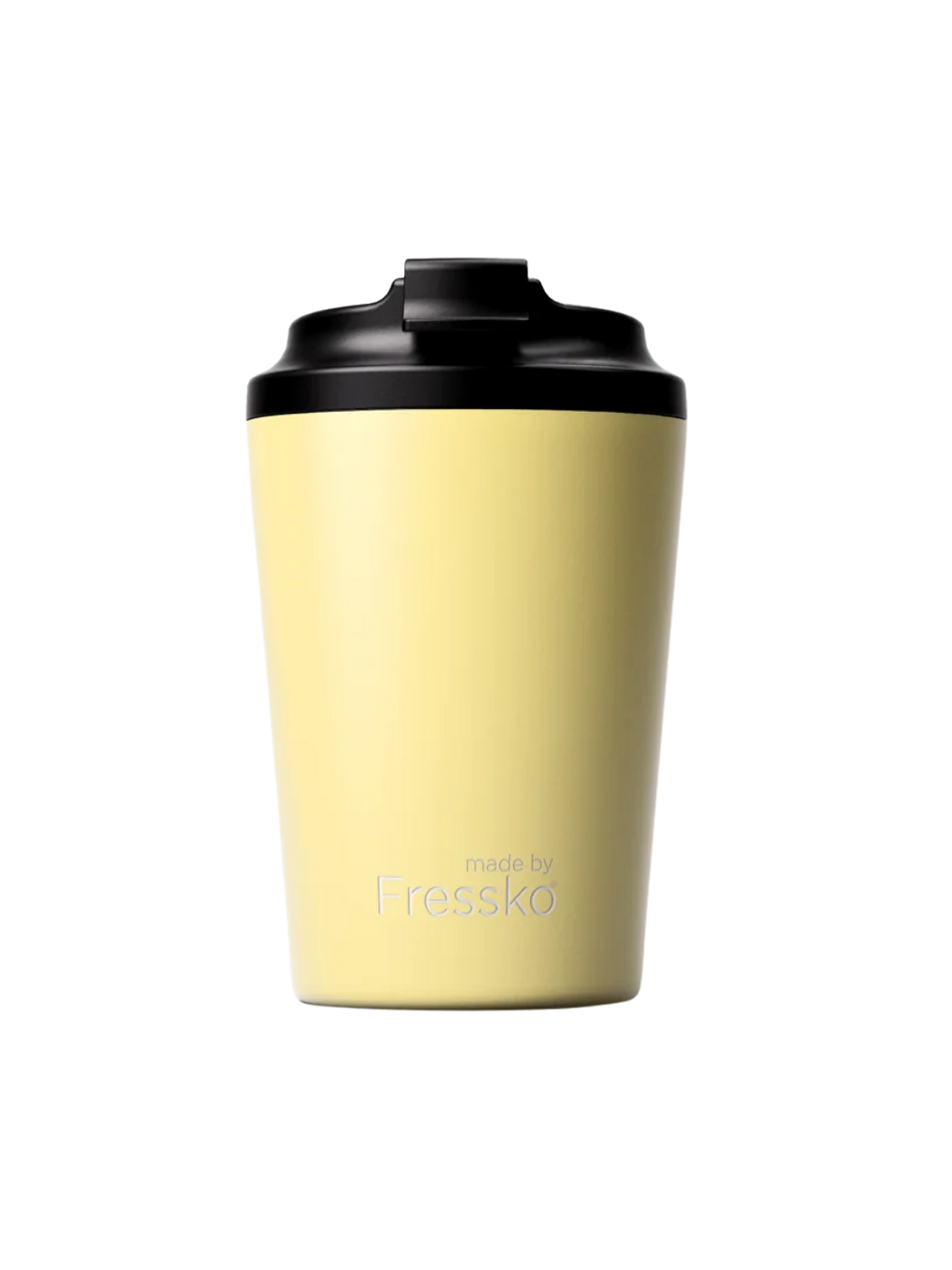Sarı Camino İçi Seramik Çelik Kahve Bardağı Yalıtımlı Termal Kupa Mug 340 Ml