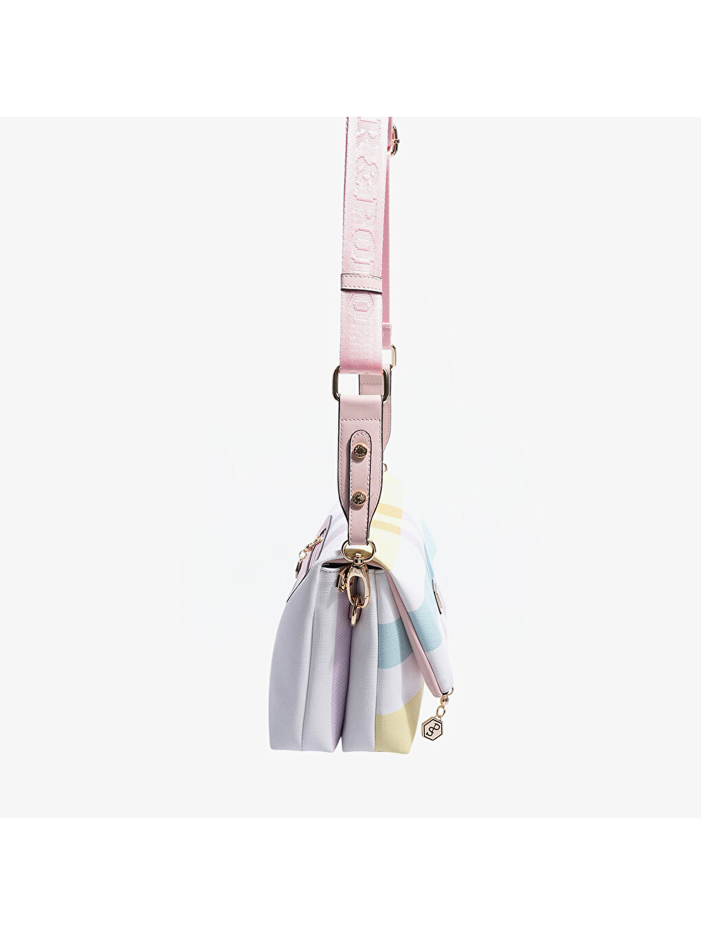 Beyaz Kadın SP1278-M71 SILVER POLO Çapraz Çanta Lila-Pembe-3