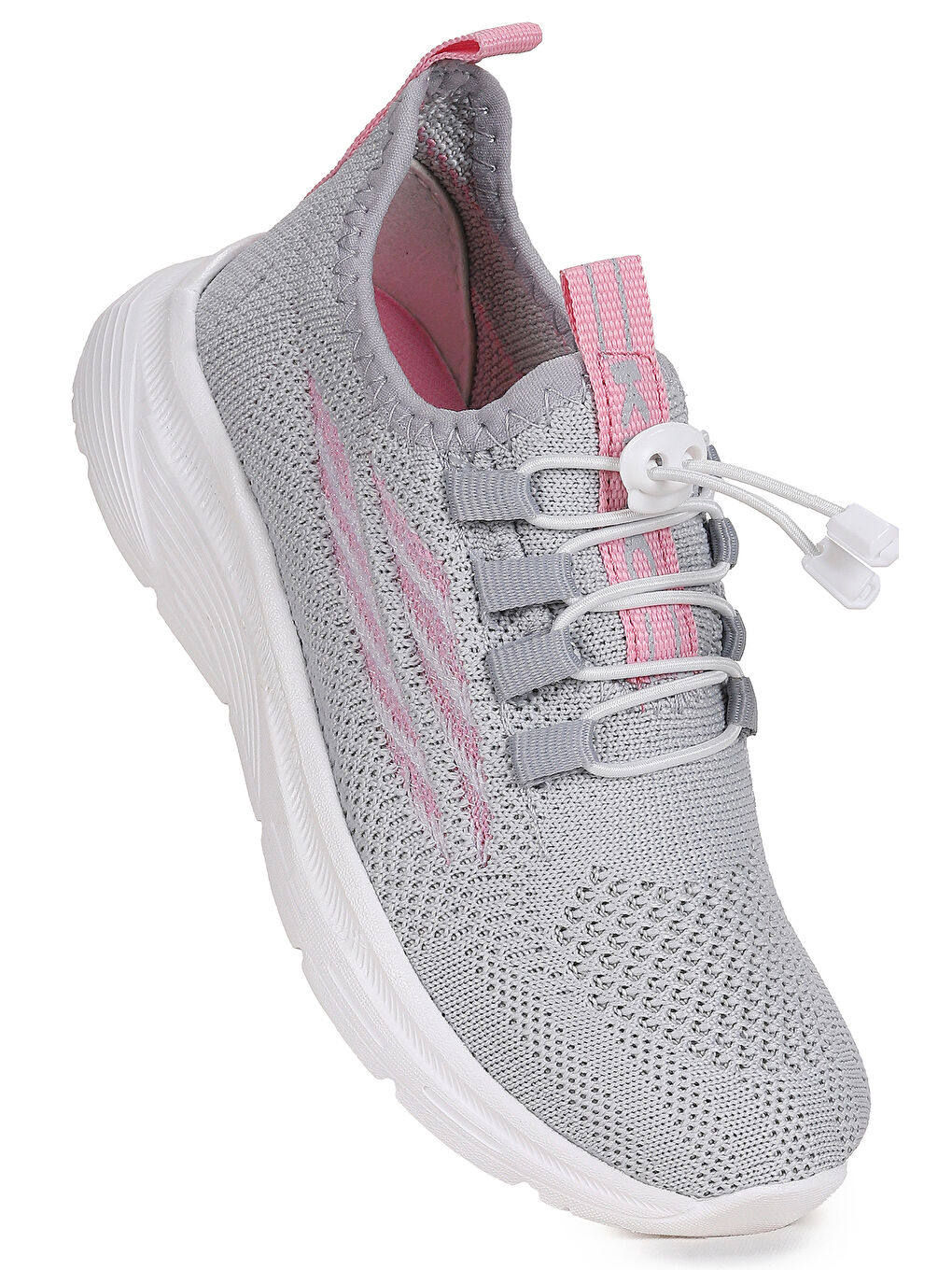 Gri Dunca Fileli Faylon Taban Kız Çocuk Spor Ayakkabı