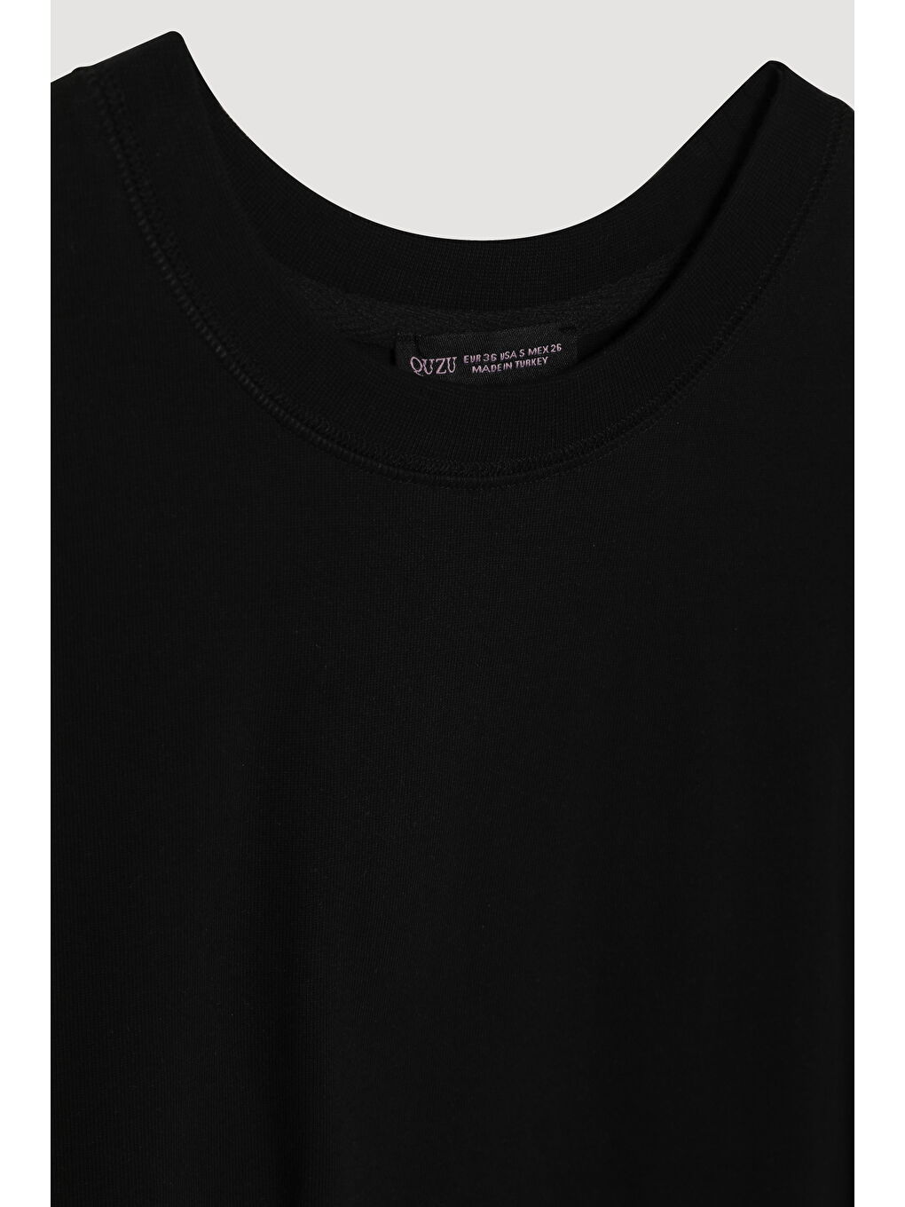 Oversize Basic Tişört Siyah-1