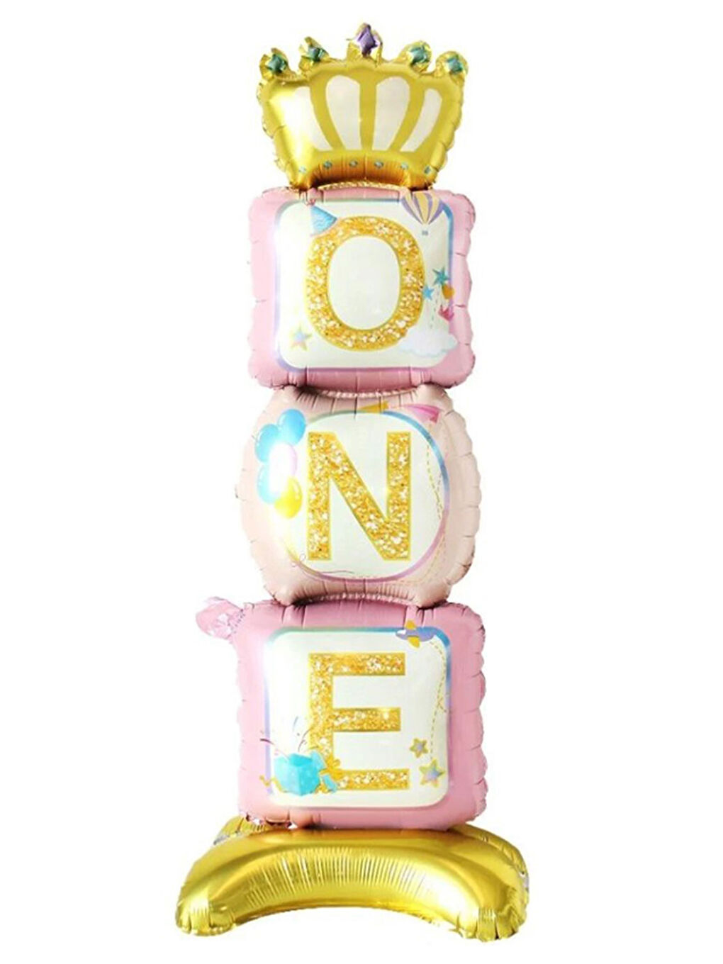 Beyaz Ayaklı One Balon Set