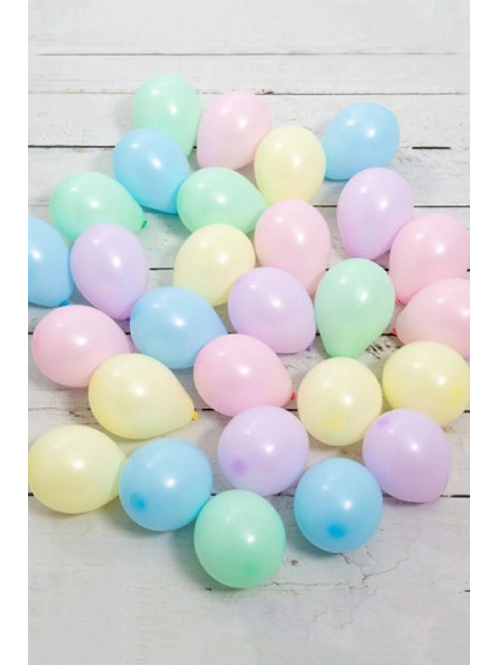 Karışık Çok Renkli Makaron 100'lü Minik Balon Set-1