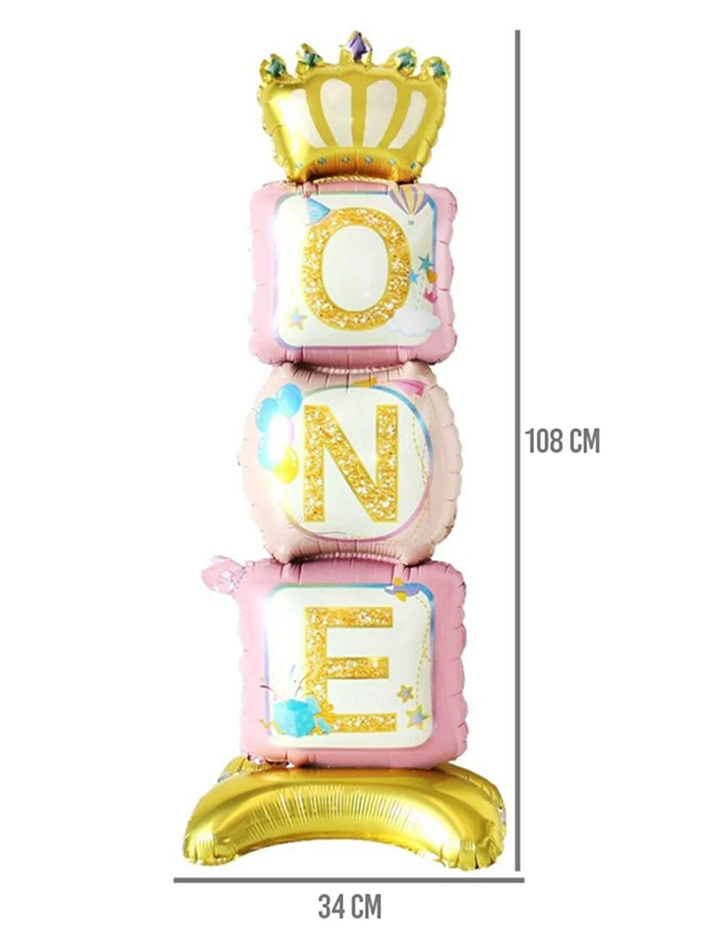 Beyaz Ayaklı One Balon Set-1