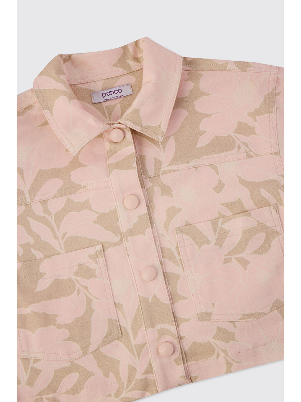 Kız Çocuk Desenli Pembe Ceket-2