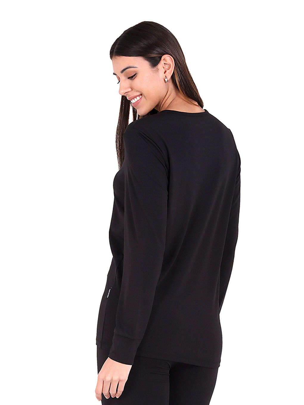 Siyah North Ice Kadın Bisiklet Yaka Üst İçlik SİYAH-1