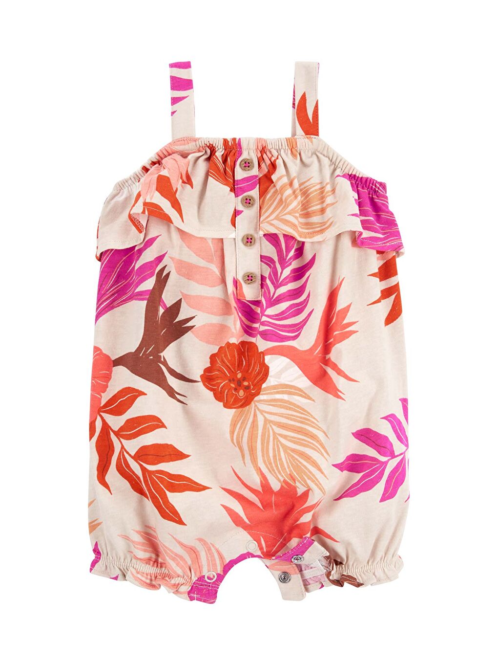 Karışık Kız Bebek Kısa Tulum-1