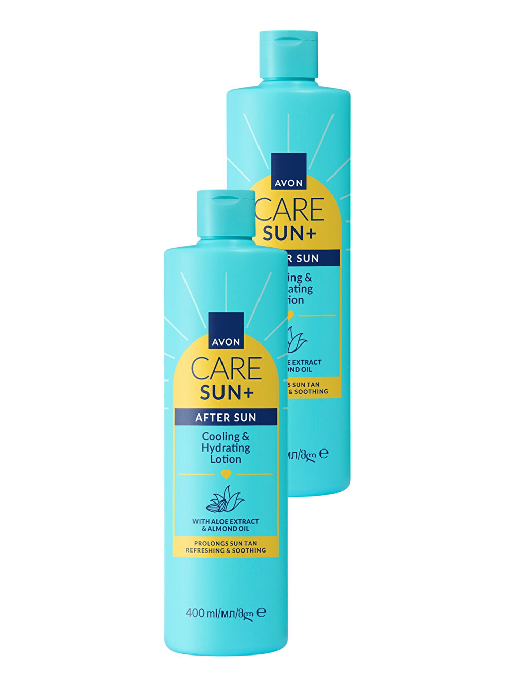SUN+ AFTER SUN Ferahlatıcı ve Nemlendirici Güneş Sonrası Losyonu 400ml İkili Paket