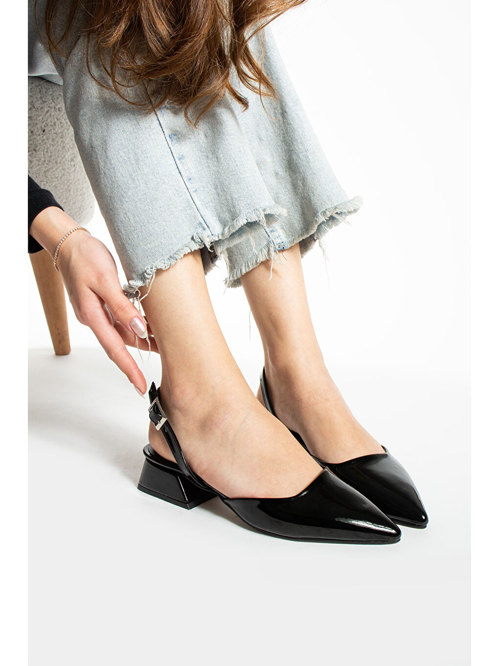 Siyah Kadın Topuklu Ayakkabı-2