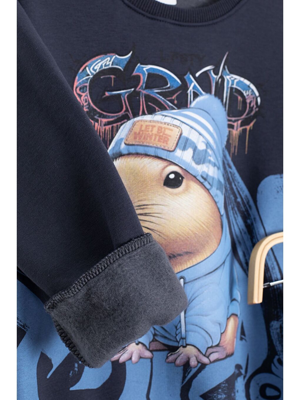 Antrasit Cool Fare Baskılı Şardonlu Erkek Çocuk Eşofman Takımı 23292-3