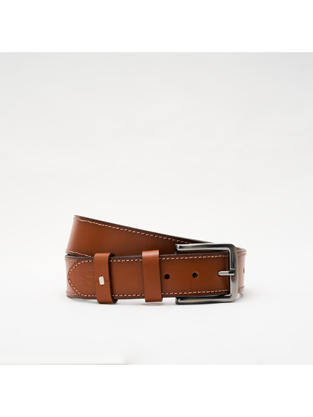 Kahverengi Erkek A-040-22 Kemer (genişlik 4 Cm)