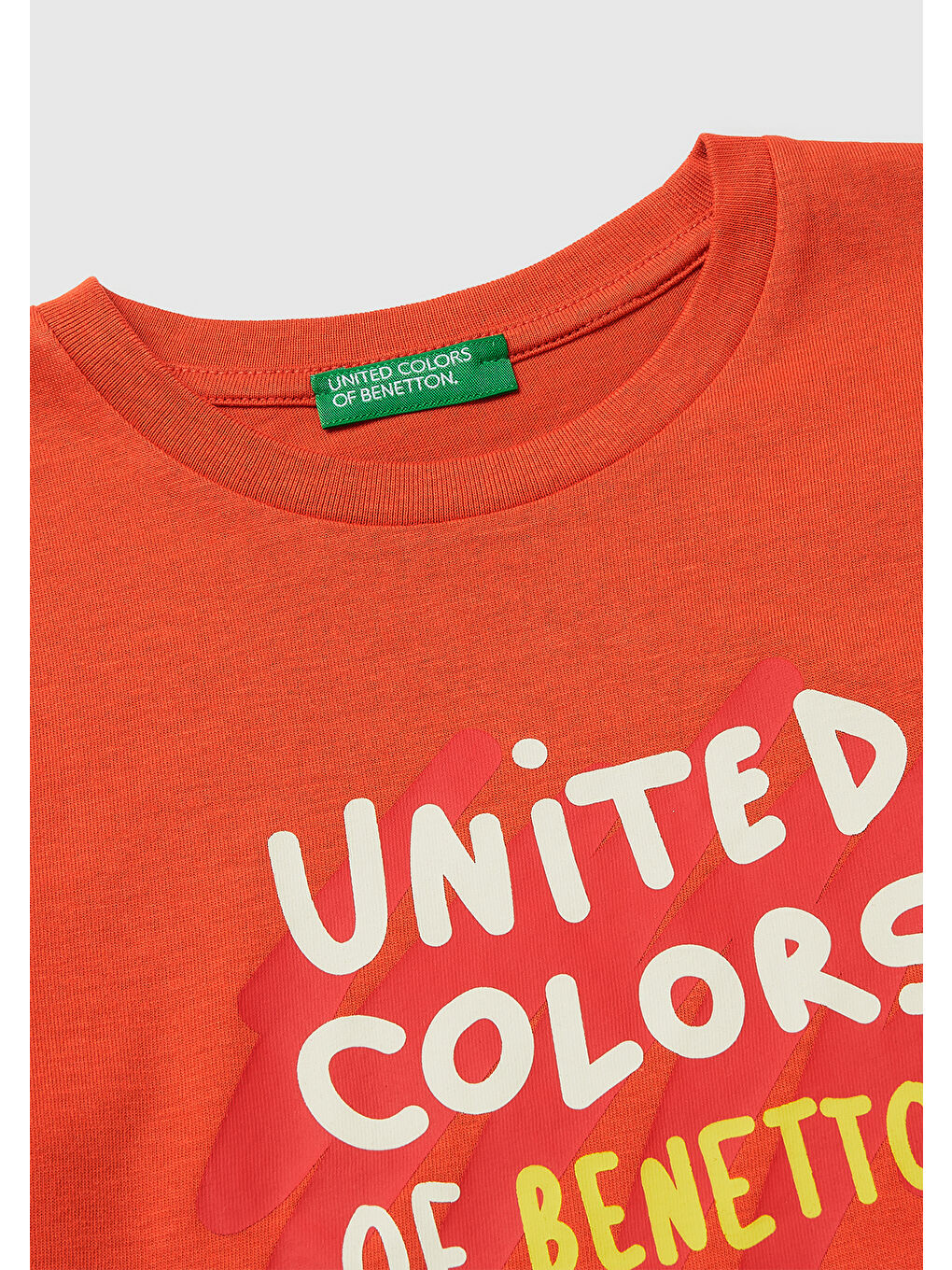 Erkek Çocuk Kırmızı Önü Logo Baskılı Yuvarlak Yaka Uzun Kollu T-Shirt-2