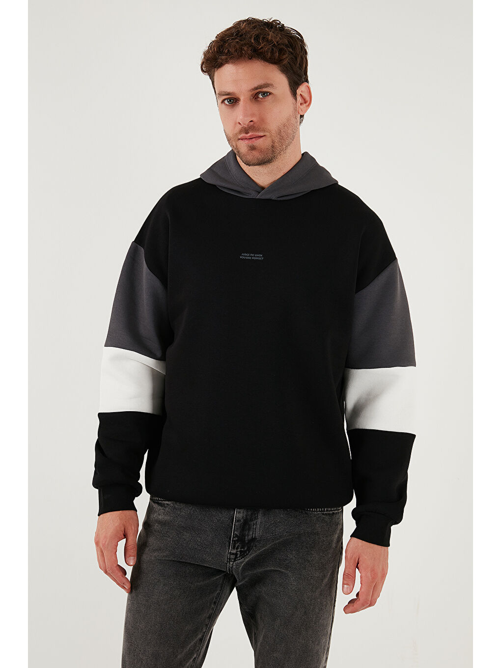 Lila Pamuklu Relaxed Fit Kapüşonlu İçi Tüylü Yumuşak Şardonlu 2' li Paket Sweat 5905299S2-2