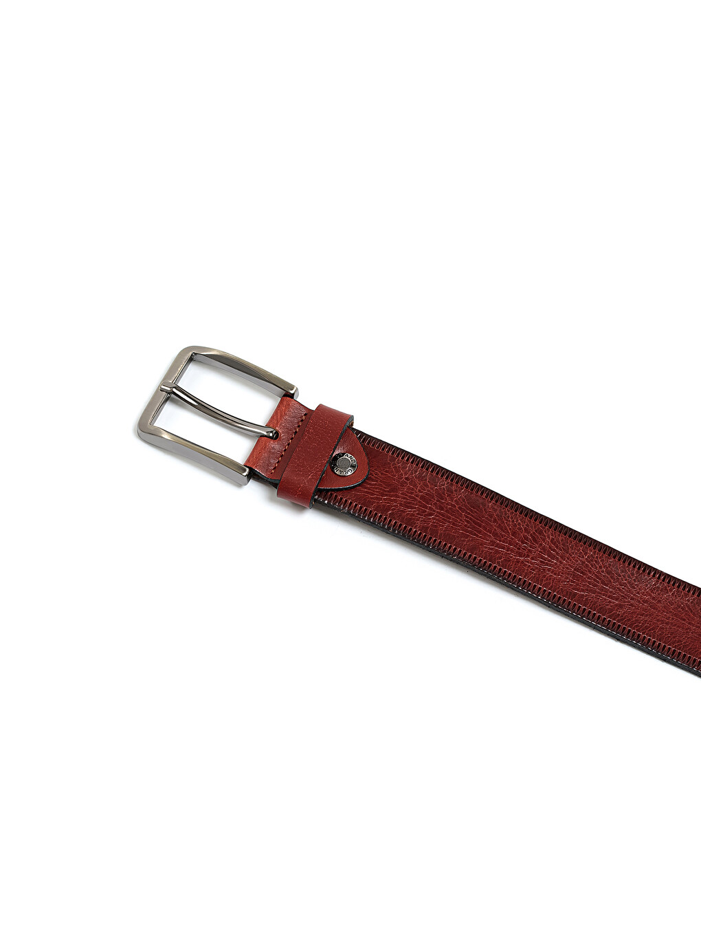 Kahverengi Erkek N-040-126 Spor Kemer (genişlik 4 Cm)-1
