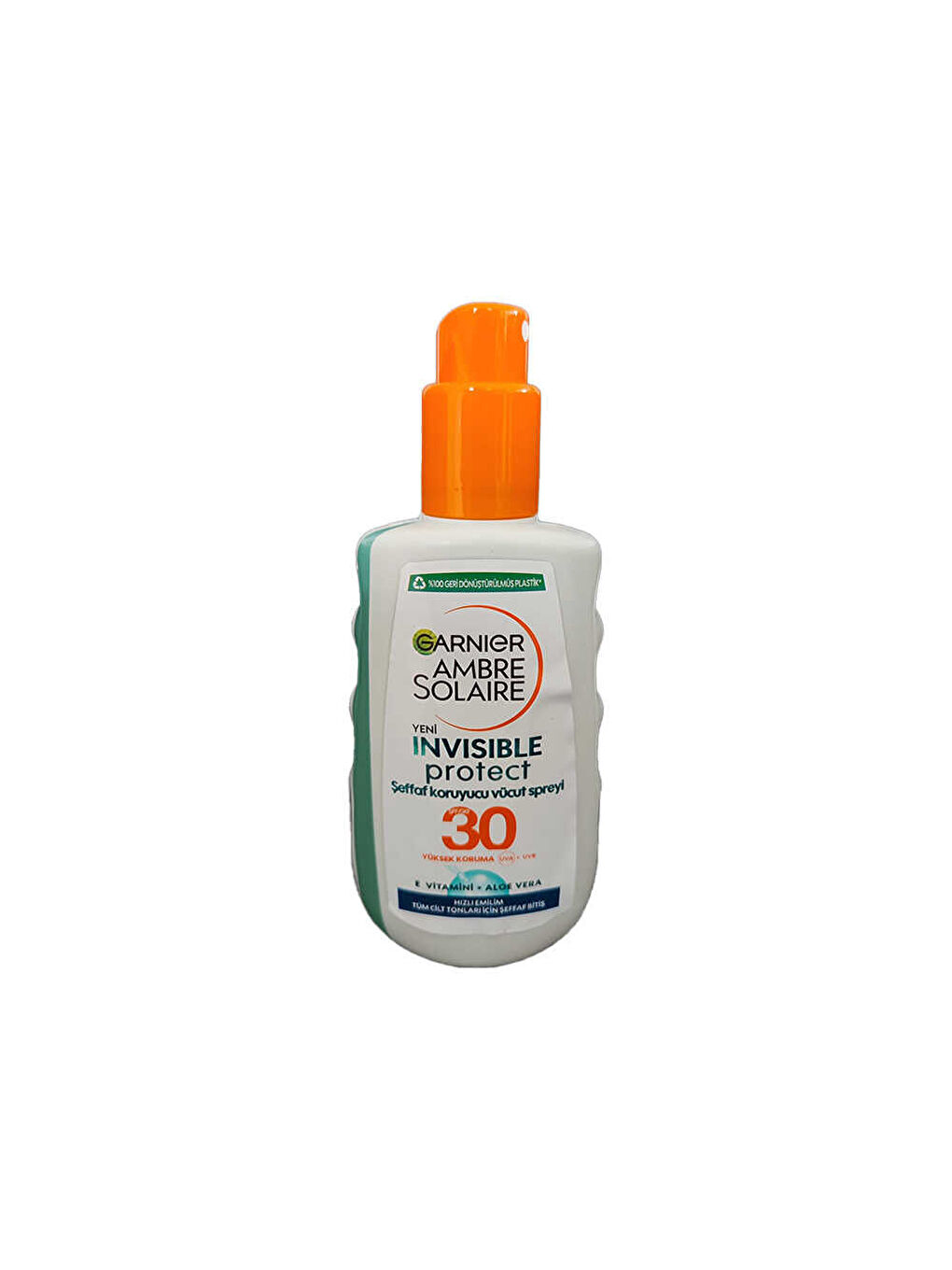 GARNIER Ambre Solaire Invisible Protect Şeffaf Koruyucu Vücut Spreyi SPF30 200ml