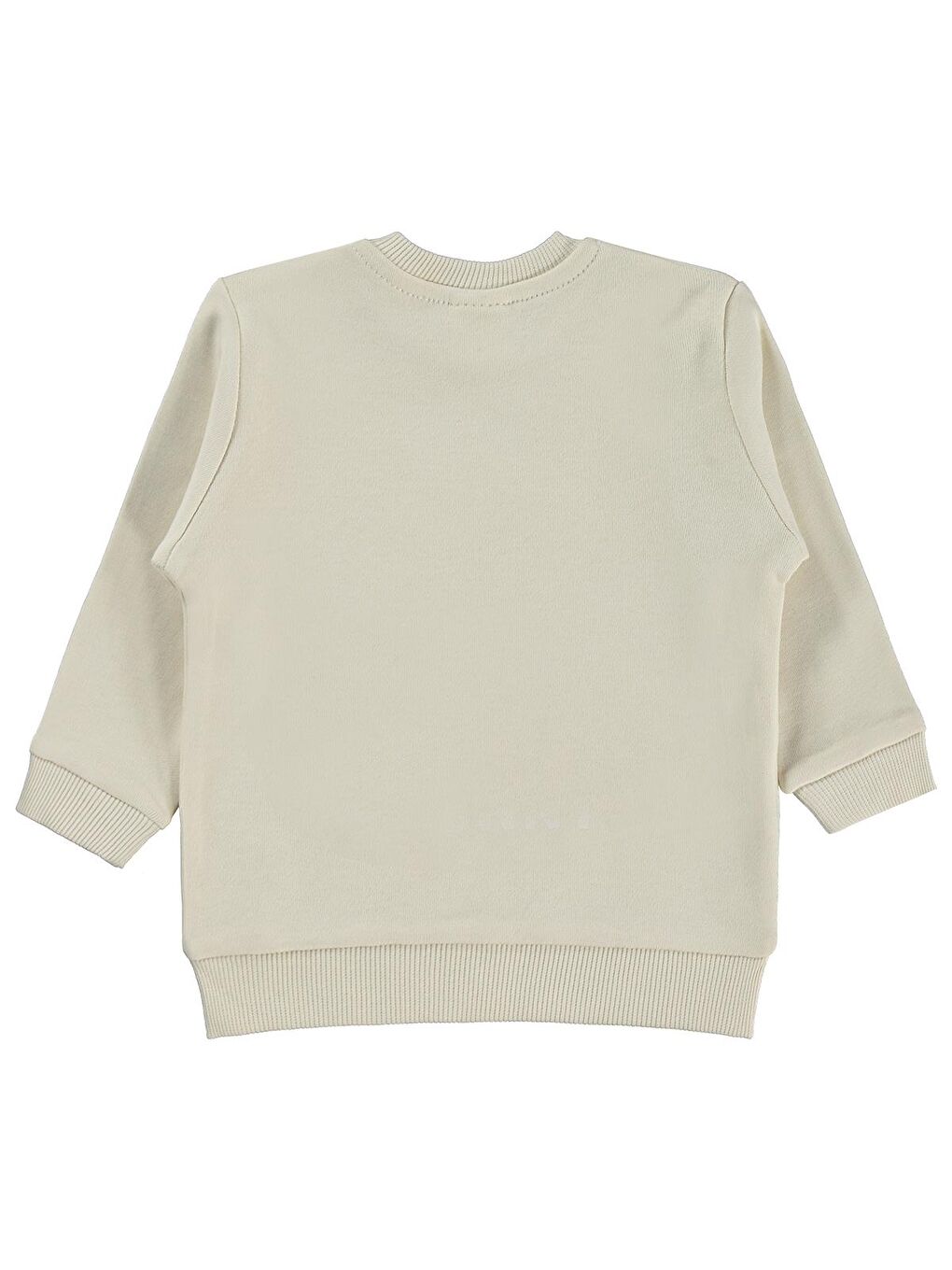 Bej Baby Little Bunny Baskılı 6-18 Ay Sweatshirt - Fil Dişi 6-9 Ay-1