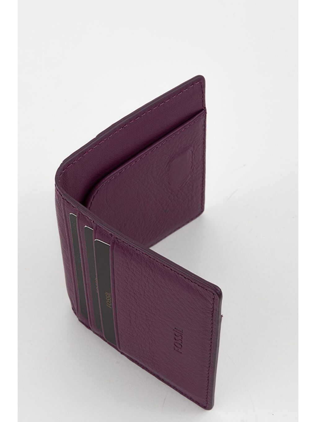 Mürdüm Kutulu Hakiki Deri Slim El Portföyü Kartlık Cüzdan-1