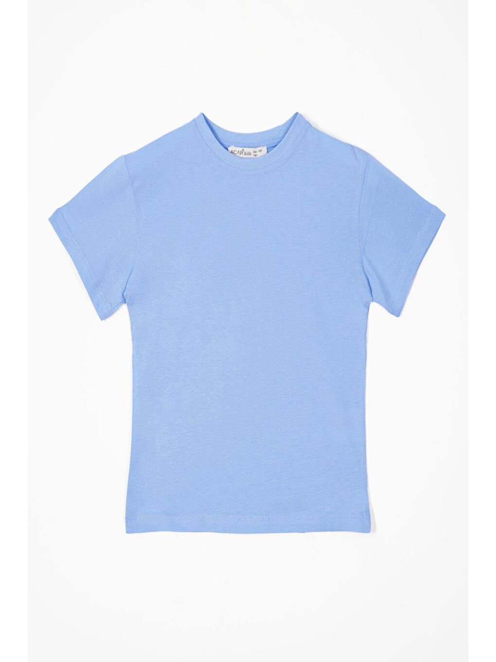 Bisiklet Yaka Açık Mavi Renk Erkek Çocuk Tshirt