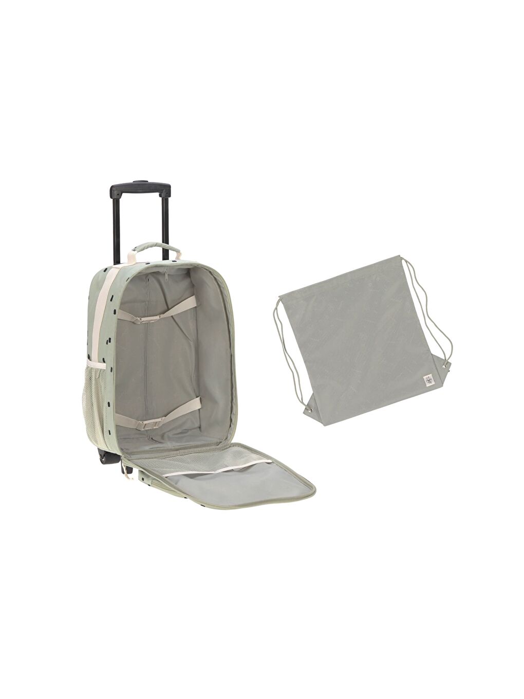 Yeşil Happy Prints Çekçekli Çanta Light Olive-2