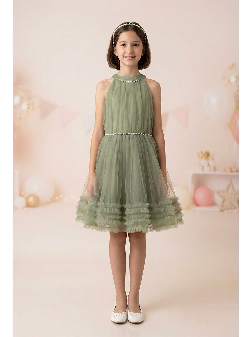 Haki Kız Çocuk Abiye