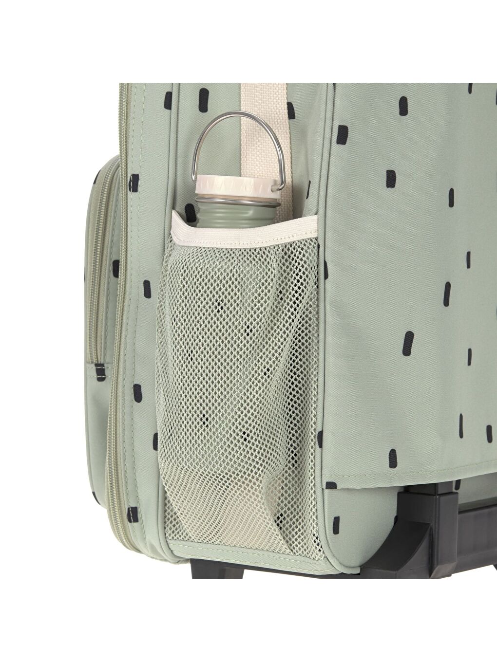 Yeşil Happy Prints Çekçekli Çanta Light Olive-4