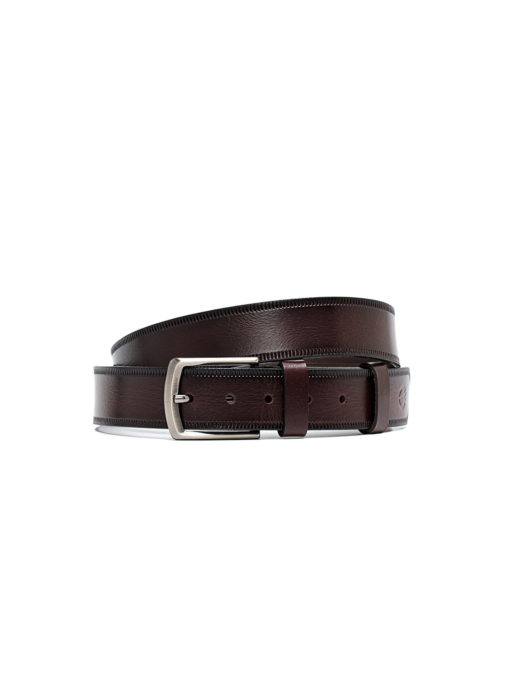 Kahverengi Erkek N-040-126 Spor Kemer (genişlik 4 Cm)