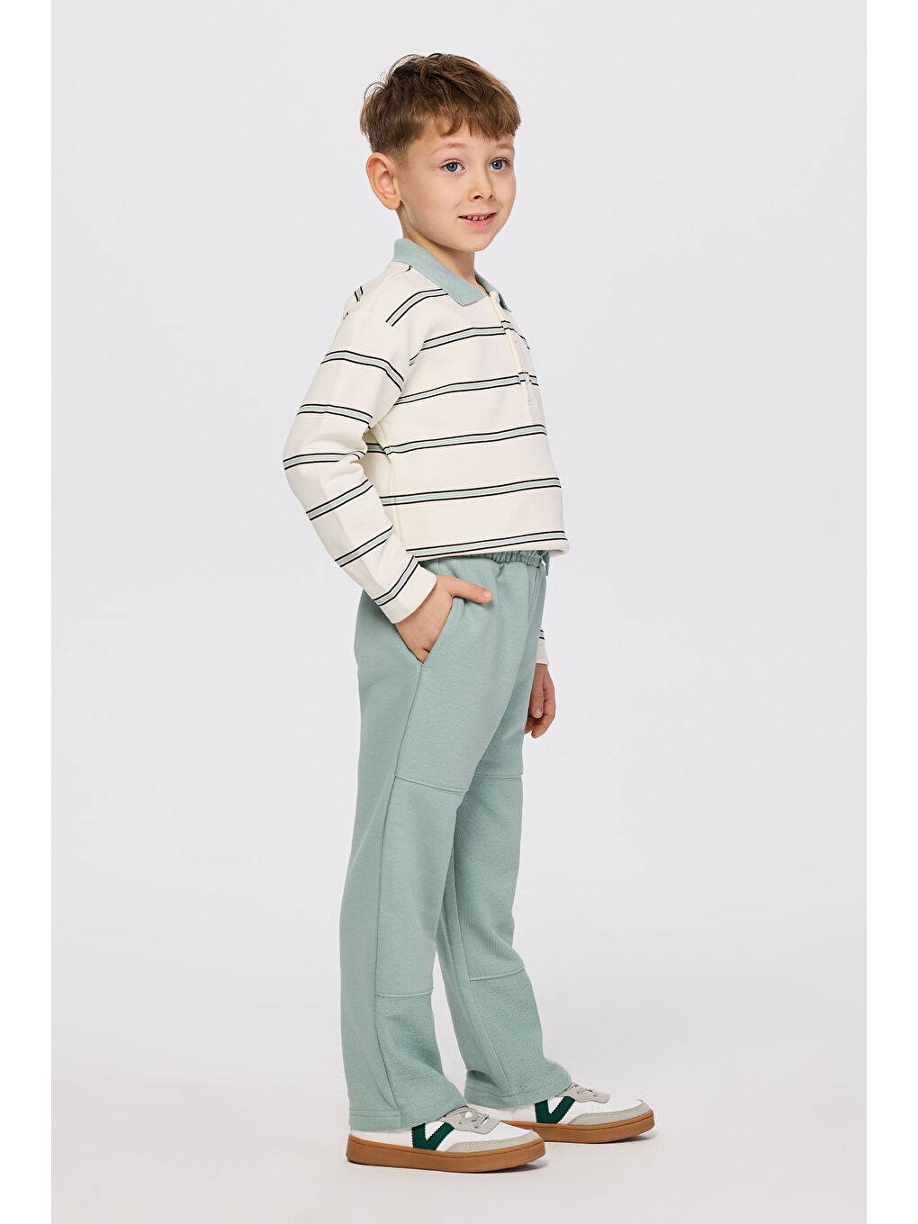 Erkek Çocuk Yeşil Eşofman Altı-6