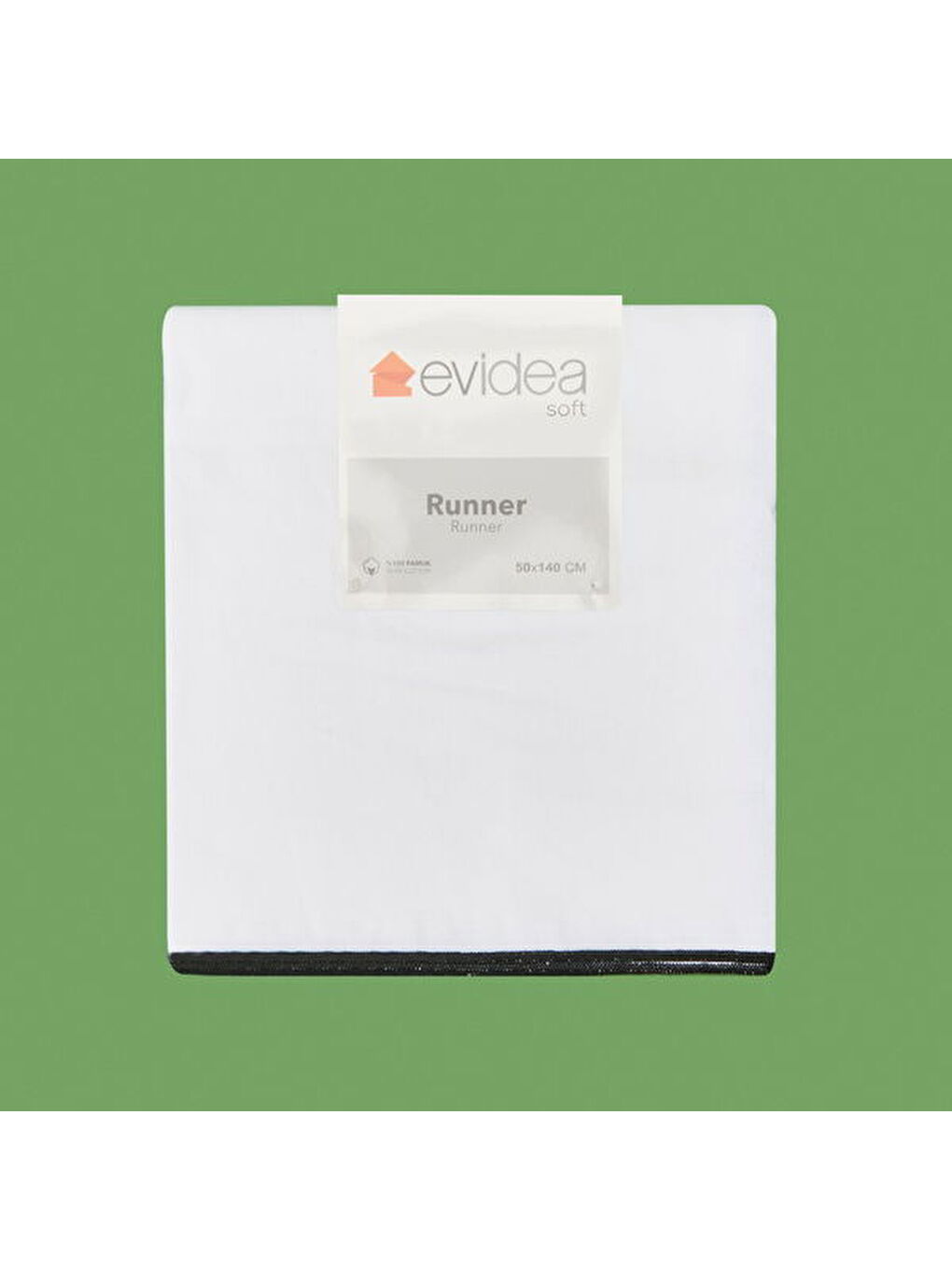 Soft Elegant Runner - Beyaz - 50x140 cm-1