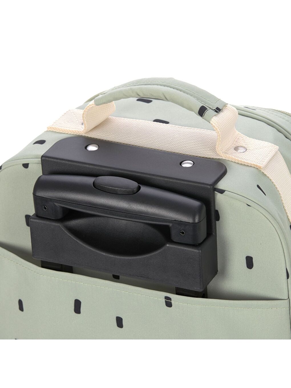 Yeşil Happy Prints Çekçekli Çanta Light Olive-5