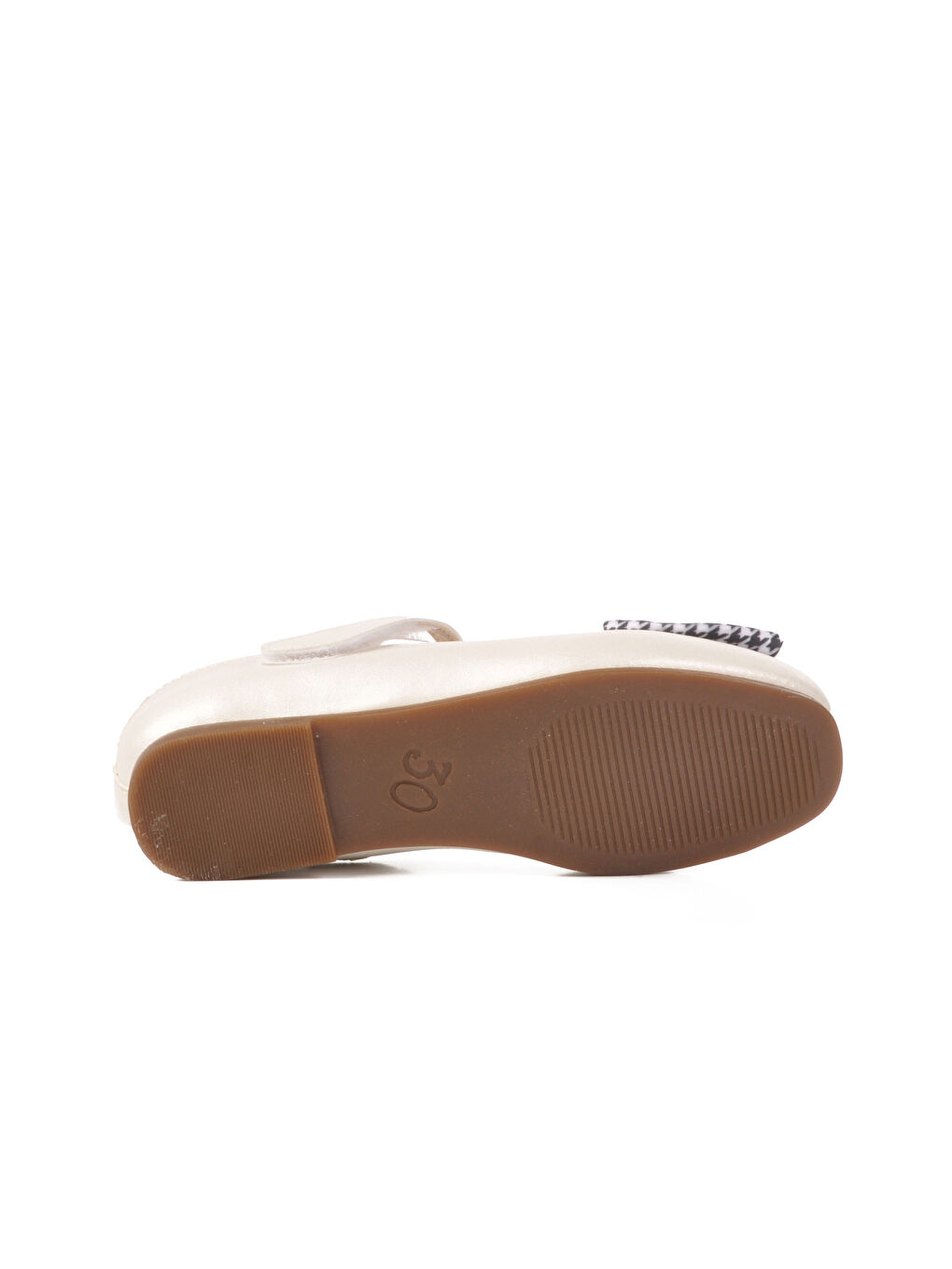 Ekru Sedef Fiyonk Kurdeleli Kız Çocuk Babet 180 F-4